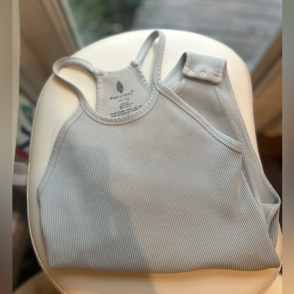 Free people happiness bodysuit m/l ribbed gray/sage - Picture 8 of 15